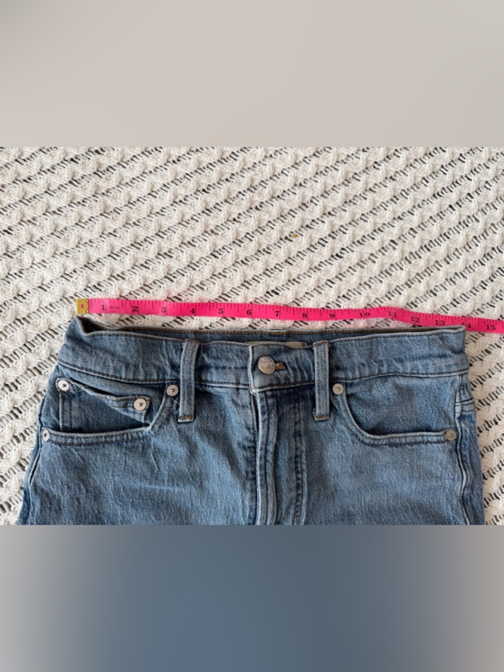 MADEWELL EUC The Perfect Vintage Classic High-Rise Denim Jeans Women’s Size 26 - Picture 12 of 14